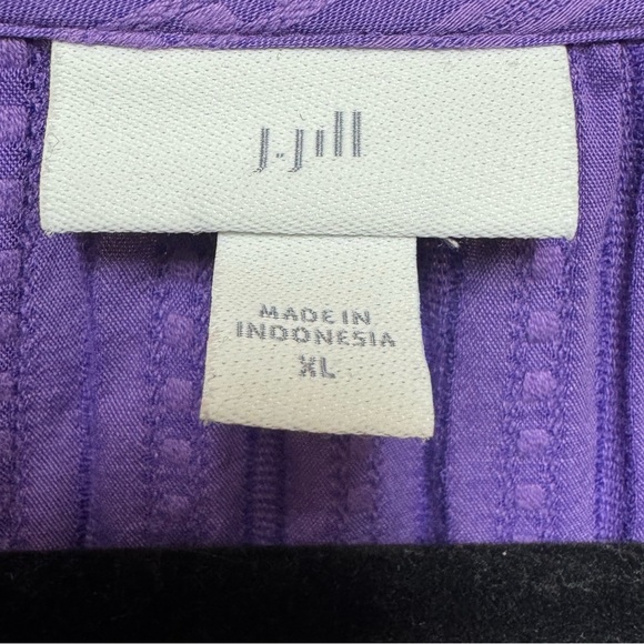 J. Jill Purple Maxi Knit Button-Up Dress - Picture 3 of 6